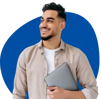 Man with laptop
